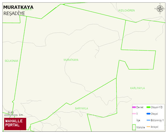 MURATKAYA Köyü Haritası | Mahalle Sokak Haritası