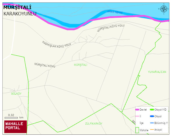MÜRŞİTALİ Köyü Haritası | İnteraktif Köy ve Mahalle Sınırları