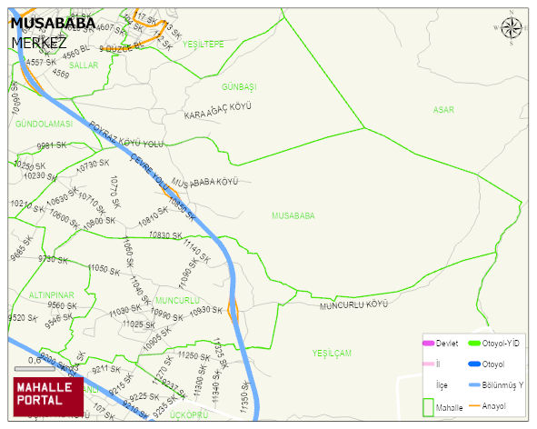 MUSABABA Köyü Haritası | Mahalle Sokak Haritası