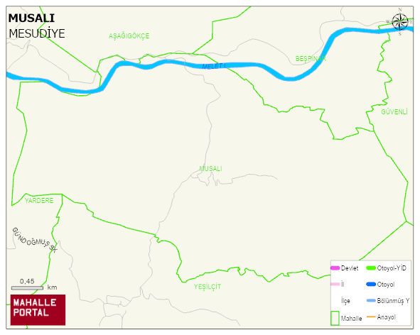 MUSALI Mahallesi Haritası | Uydu Görüntüsü ve Harita Detayları