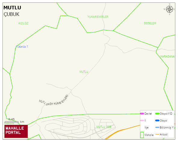 MUTLU Mahallesi Haritası | Mahalle Sokak Haritası