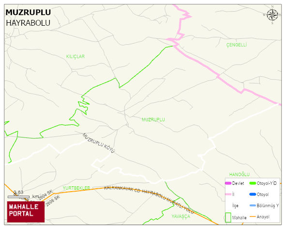 MUZRUPLU Mahallesi Haritası | Sayısal Bölge Görünümü