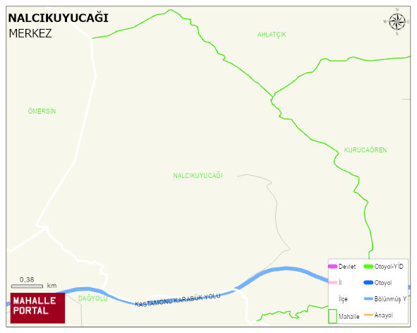 NALCIKUYUCAĞI Köyü Haritası | Mahalle ve Köy Sınırı
