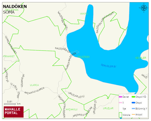 NALDÖKEN Mahallesi Haritası | Detaylı Köy ve Mahalle Görünümü