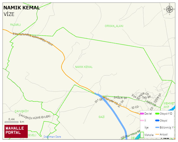 NAMIK KEMAL Mahallesi Haritası | Uydu Görüntüsü ve Harita Detayları