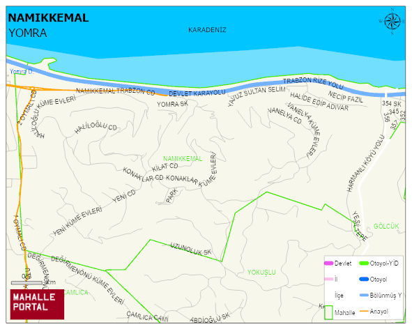 NAMIKKEMAL Mahallesi Haritası | Mahalle Sokak Haritası