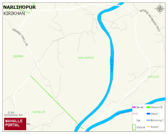 NARLIHOPUR Mahallesi Haritası | İnteraktif Köy ve Mahalle Sınırları