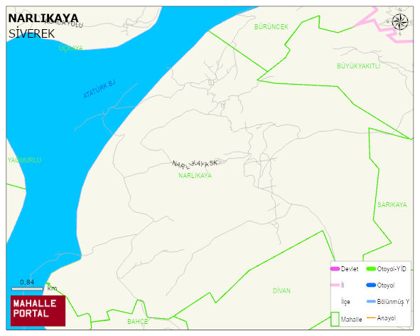 NARLIKAYA Mahallesi Haritası | Coğrafi Yapı ve Detaylı Haritası