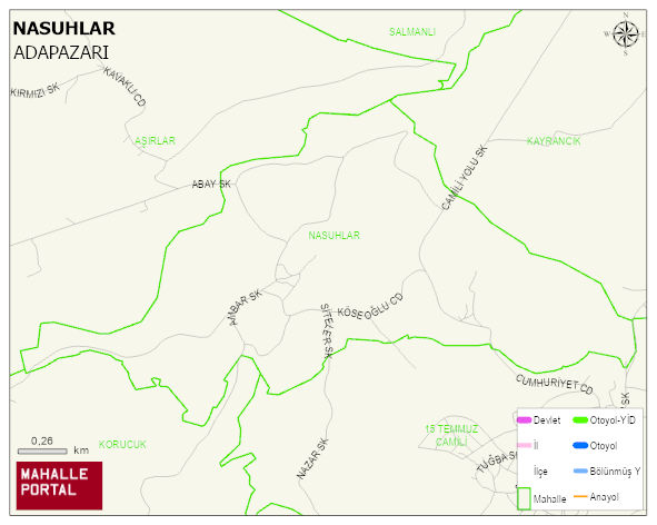 NASUHLAR Mahallesi Haritası | Güncel Mahalle ve Köy Haritası