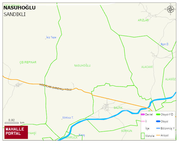 NASUHOĞLU Köyü Haritası | Dağlar, Ovalar ve Akarsu Bilgileri