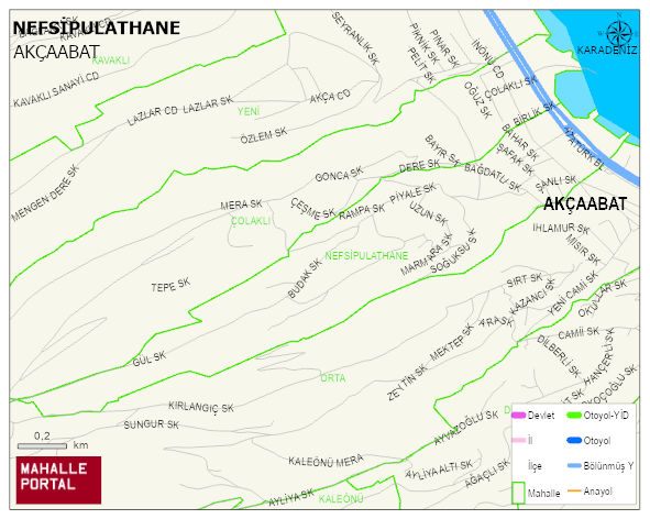 NEFSİPULATHANE Mahallesi Haritası | Mahalle ve Köy Sınırı