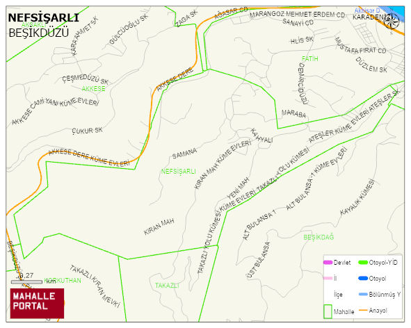 NEFSİŞARLI Mahallesi Haritası | Güncel Mahalle ve Köy Haritası
