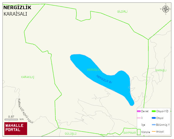 NERGİZLİK Mahallesi Haritası | Sayısal Bölge Görünümü