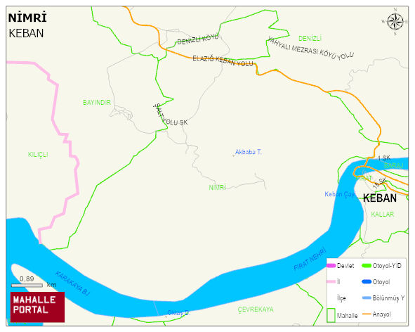 NİMRİ Köyü Haritası | Sayısal Bölge Görünümü