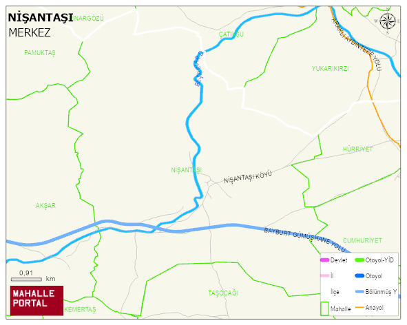 NİŞANTAŞI Köyü Haritası | Uydu Görüntüsü ve Harita Detayları