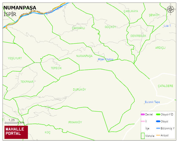NUMANPAŞA Mahallesi Haritası | Detaylı Köy ve Mahalle Görünümü