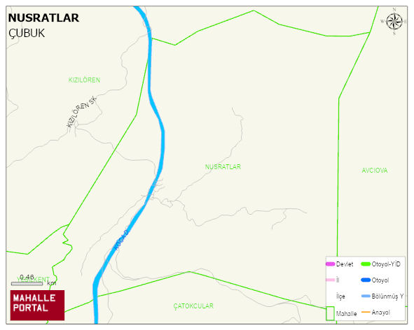 NUSRATLAR Mahallesi Haritası | Sayısal Bölge Görünümü