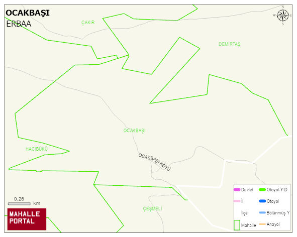 OCAKBAŞI Köyü Haritası | Güncel Mahalle ve Köy Haritası