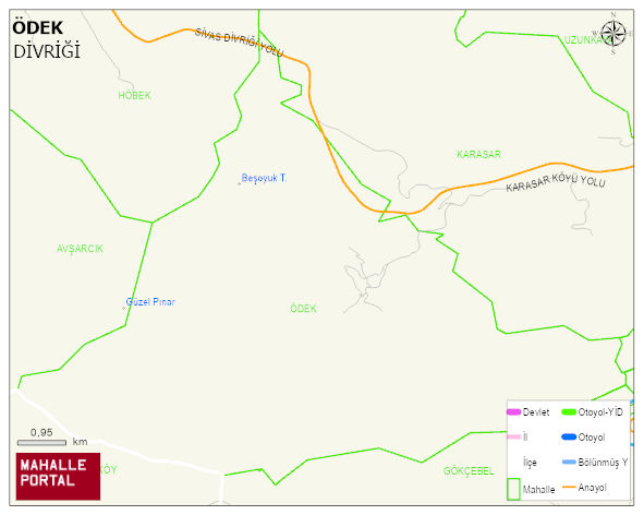 ÖDEK Köyü Haritası | Güncel Mahalle ve Köy Haritası