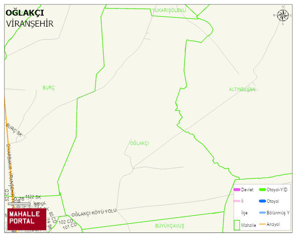OĞLAKÇI Mahallesi Haritası | Detaylı Köy ve Mahalle Görünümü