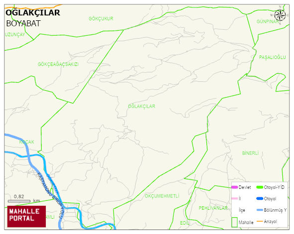 OĞLAKÇILAR Köyü Haritası | Coğrafi Yapı ve Detaylı Haritası