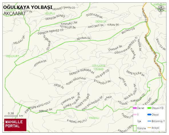 DERECİK Mahallesi Haritası | Mahalle Sokak Haritası