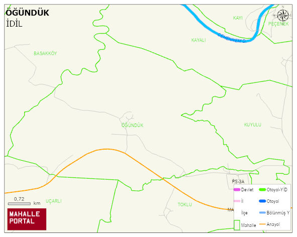 ÖĞÜNDÜK Köyü Haritası | Mahalle Sokak Haritası