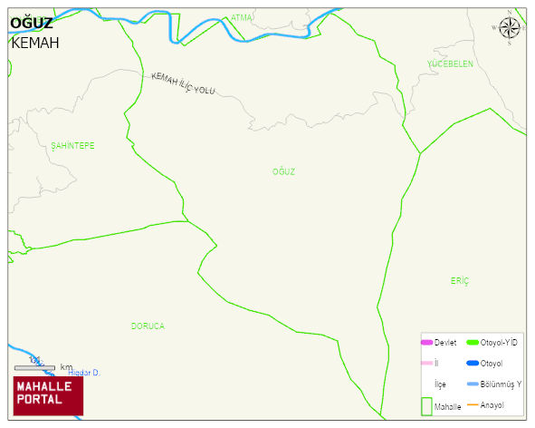 OĞUZ Köyü Haritası | İnteraktif Köy ve Mahalle Sınırları