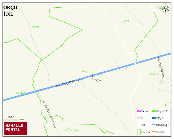 OKÇU Köyü Haritası | Coğrafi Yapı ve Detaylı Haritası