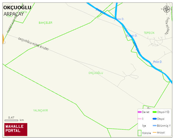OKÇUOĞLU Köyü Haritası | Güncel Mahalle ve Köy Haritası