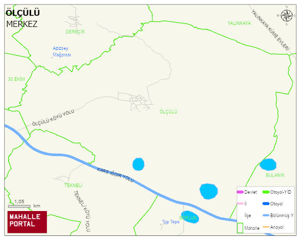 ÖLÇÜLÜ Köyü Haritası | Güncel Mahalle ve Köy Haritası