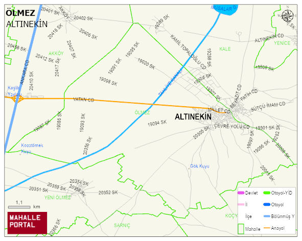 ÖLMEZ Mahallesi Haritası | Detaylı Köy ve Mahalle Görünümü