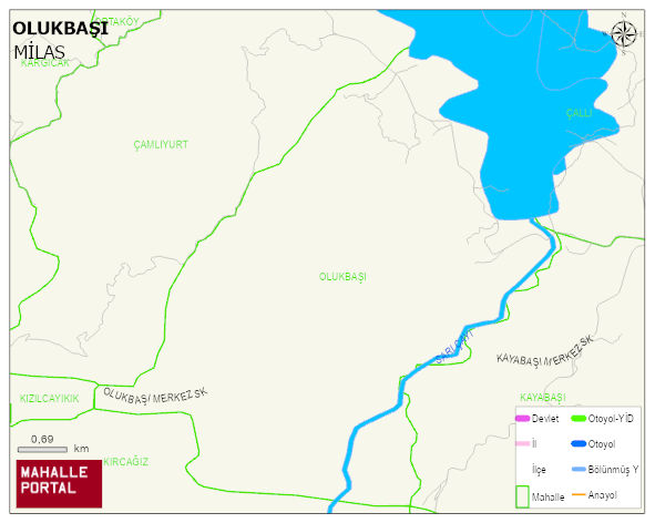 OLUKBAŞI Mahallesi Haritası | İnteraktif Köy ve Mahalle Sınırları