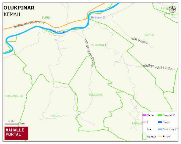 OLUKPINAR Köyü Haritası | Coğrafi Yapı ve Detaylı Haritası