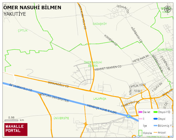 ÖMER NASUHİ BİLMEN Mahallesi Haritası | Uydu Görüntüsü ve Harita Detayları