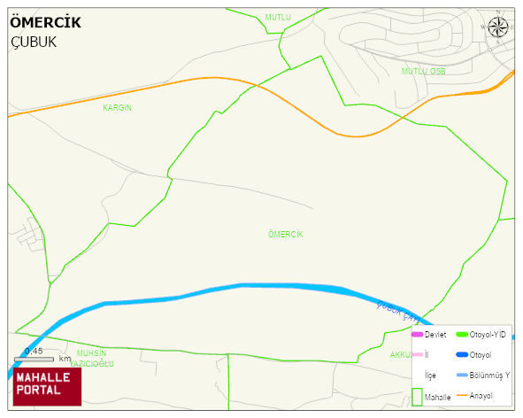 ÖMERCİK Mahallesi Haritası | Detaylı Köy ve Mahalle Görünümü