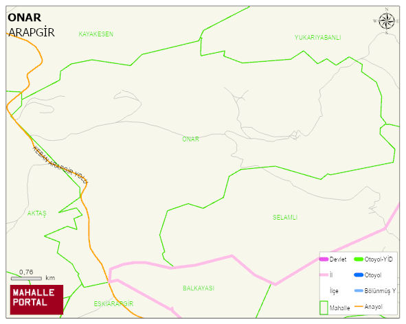ONAR Mahallesi Haritası | Mahalle Sokak Haritası