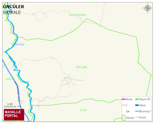 ÖNCÜLER Mahallesi Haritası | İnteraktif Köy ve Mahalle Sınırları