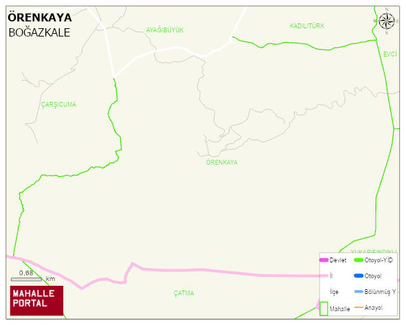 ÖRENKAYA Köyü Haritası | Mahalle Sokak Haritası