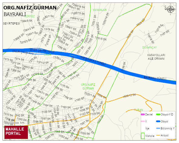 ORG.NAFİZ GÜRMAN Mahallesi Haritası | Güncel Mahalle ve Köy Haritası