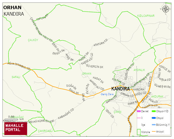 ORHAN Mahallesi Haritası | Sayısal Bölge Görünümü
