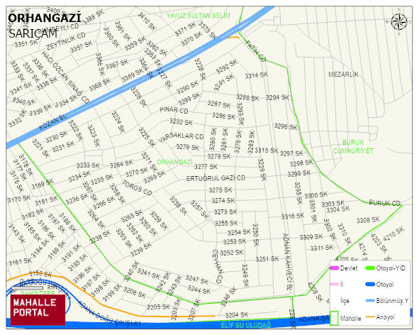 ORHANGAZİ Mahallesi Haritası | Uydu Görüntüsü ve Harita Detayları