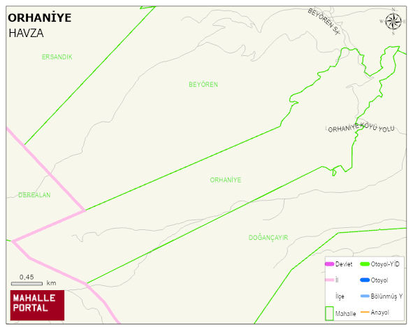 ORHANİYE Mahallesi Haritası | Uydu Görüntüsü ve Harita Detayları