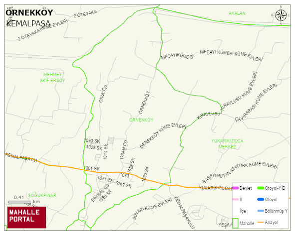 ÖRNEKKÖY Mahallesi Haritası | Güncel Mahalle ve Köy Haritası