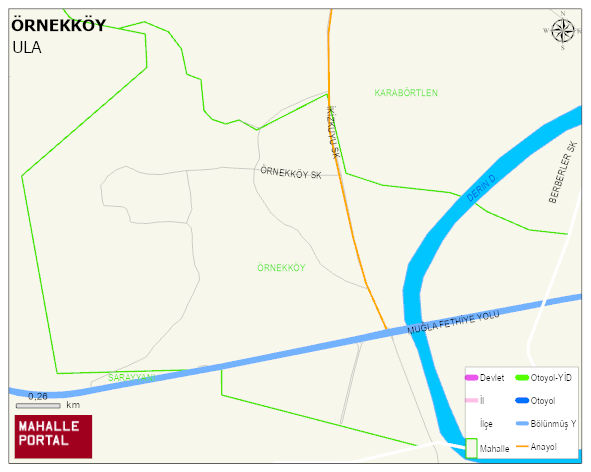 ÖRNEKKÖY Mahallesi Haritası | İnteraktif Köy ve Mahalle Sınırları