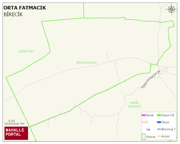 ORTA FATMACIK Mahallesi Haritası | Coğrafi Yapı ve Detaylı Haritası