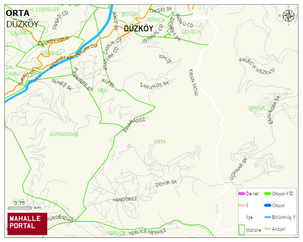 ORTA Mahallesi Haritası | Güncel Mahalle ve Köy Haritası