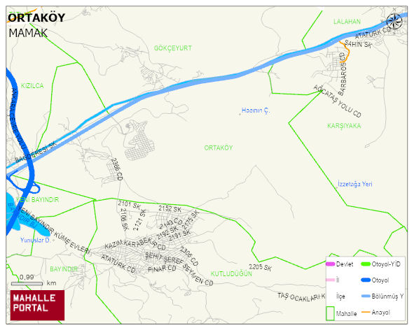 ORTAKÖY Mahallesi Haritası | Mahalle Sokak Haritası