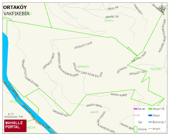 ORTAKÖY Mahallesi Haritası | Coğrafi Yapı ve Detaylı Haritası