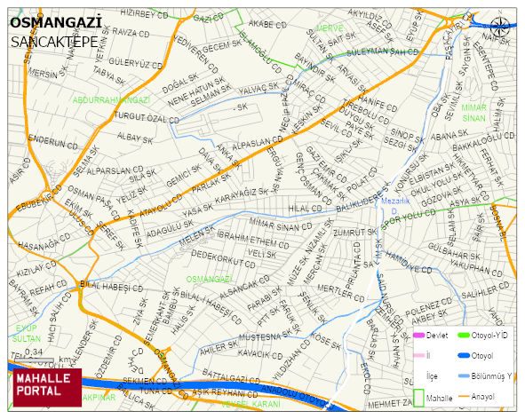 OSMANGAZİ Mahallesi Haritası | Güncel Mahalle ve Köy Haritası